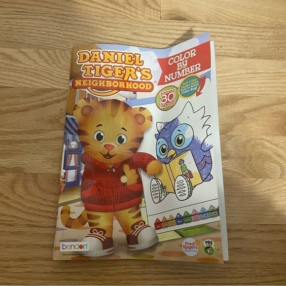 Daniel Tiger’s Neighborhood Color By Number Book NEW - Picture 2 of 3